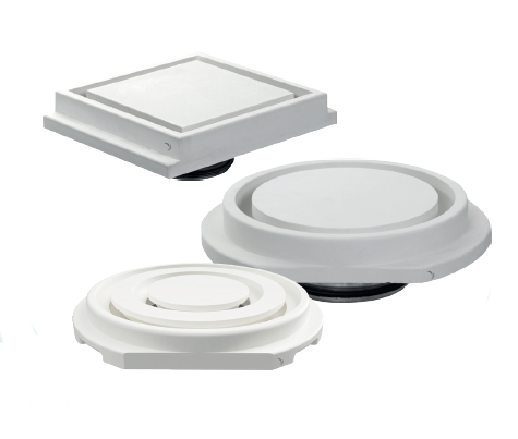  GIPSAIR CIRCLE / CIRCLE COANDA / SQUARE - Diffuseurs invisibles en plâtre 